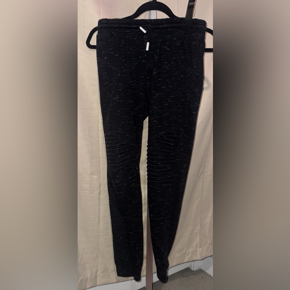 Art Class Sweatpants Black Textured Joggers size XL